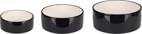 Hundenapf personalisiert aus Keramik M 900ml Schwarz – rutschfest, leicht & hygienisch – Futter- & Wassernapf mit Namen für kleine Hunde & Katzen