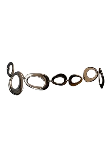 MAKEMECHIC Women's Metal Waist Chain Belt Chunky Belly Jewelry for Jeans Dresses