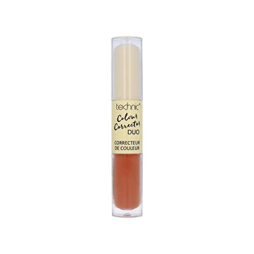 Technic Colour Corrector Concealer Duo Correct Cover Conceal Blemish Correcting (Yellow/Orange)