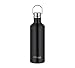 Produktbild TC TRAVELER BOTTLE 0,50l, charcoal black, Thermosflasche aus Edelstahl, 12 h heiß / 24 h kalt, absolut dicht für Schule, Büro, direkt aus Edelstahl trinken, Wasserflasche mit Griff, Trinkflasche