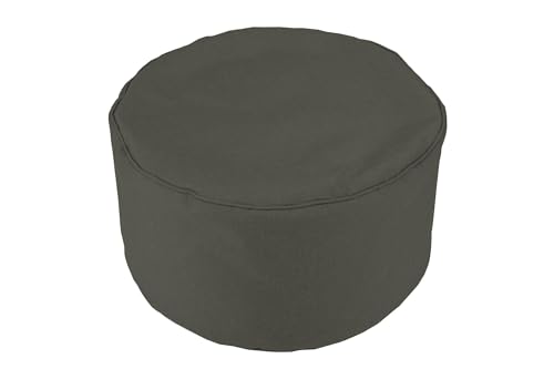 chilly pilley Repose Pieds Pouf Coiussin De Sol avec Rembourrage Eps Coussin De Siège Rond pour Enfants Et Adultes Plusieurs Couleurs Au Choix (Gris)