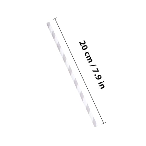 Pitillos desechables de papel gris 19 cm 200 pcs miniatura 2