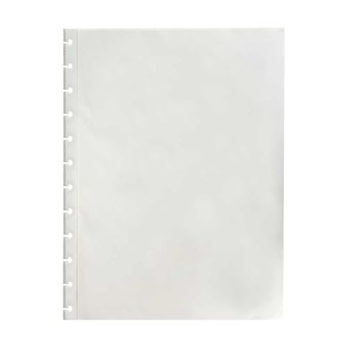 ACP Envelope Plástico A4, ACP, Destacáveis, 12 Furos, Pacote Com 10