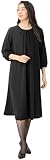 [アッドルージュ] 喪服 礼服 ブラックフォーマル レディース ワンピース 前開き 大きいサイズ[m5244] 19号ABR レギュラー丈