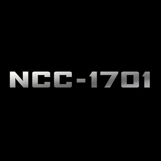 NCC-1701 USS Enterprise Memory Alpha Vinyl Decal Sticker 9x1 (Silver)