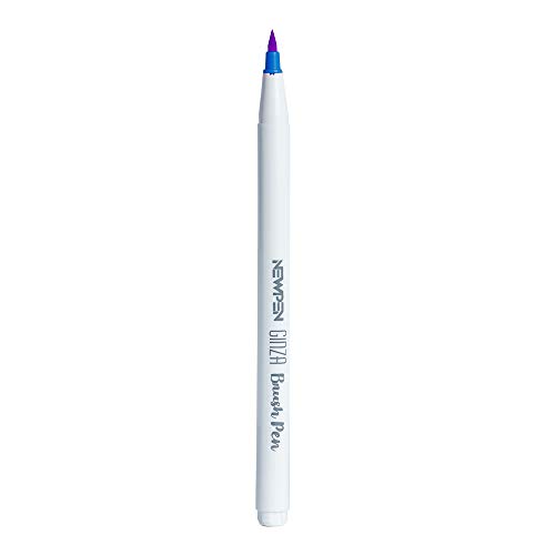 Caneta Ponta Pincel, Newpen, Brush Pen, Ginza Pro, Azul Safira