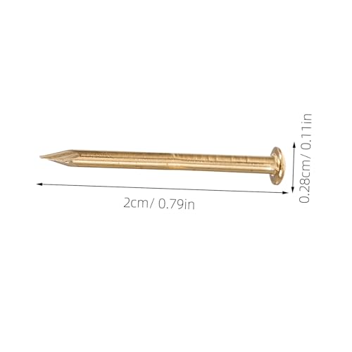 Clavos de latón 100 pcs para bisagra de muebles y ensamblaje de cajas miniatura 2