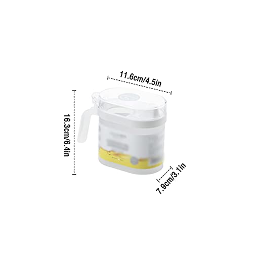 Bouteille de stockage d'huile de cuisson transparente pour table - 3