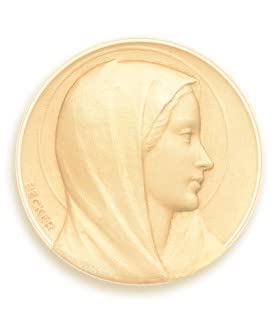 Médaille Vierge Annonciation en Or 375/00 pour baptême