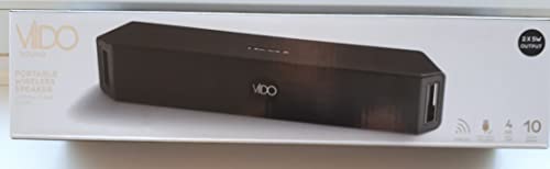 Viido Sound Bar portatile senza fili suono cristallino 4 ore di riproduzione 10 metri di portata Wi-Fi.