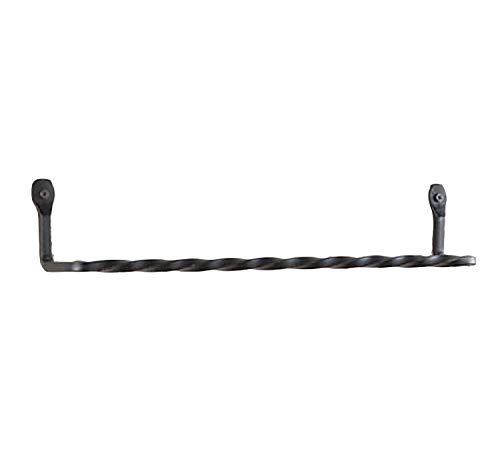 3Pc Complete Twisted Wrought Iron Bath Set - 2 Towel Bars & Toilet Paper Holder Amish Hndmade In Lancaster Pa Usa #TOP3