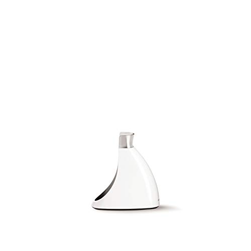Image of simplehuman Replacement Toilet Brush Head, Easy Screw On, Stiff Outer Bristles, White Plastic