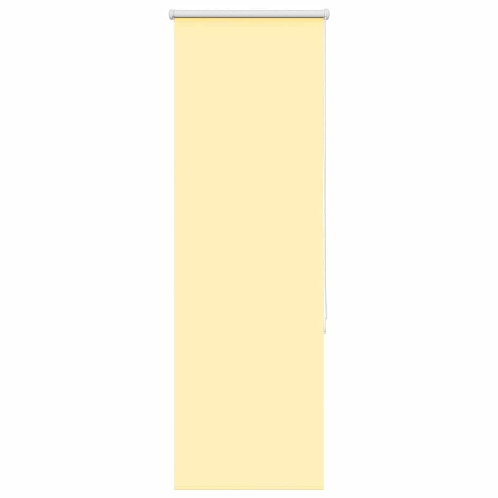 vidaXL Roller Blind Blackout Yellow 40x130 cm Fabric Width 35.7 cm Polyester, day and night blind, kitchen blind, blackout roller shade