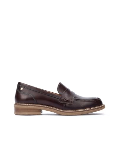 Image of PIKOLINOS Aldaya W8J-3541 Women's Loafers - Premium Calfskin Leather Slip-On - Lightweight Comfort, Removable Insole, Medium & Wide Width Ergonomic Everyday Support