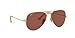 Ray-Ban RB3689 Aviator Metal II Sunglasses, Gold/Polarized Purple, 58 mm