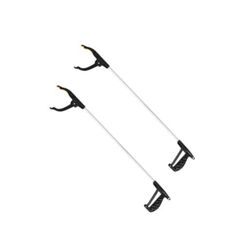 Fackelmann - Fackelmann 9923750 Lot de 2 Pinces de Préhension, Aluminium, Noir, 76 x 13 x 3,5 cm - -45%