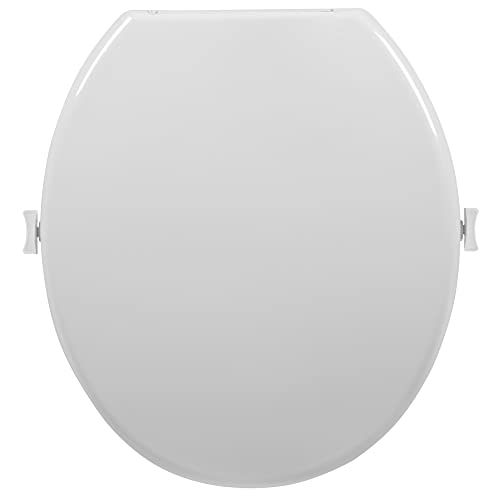 Assento Sanitário Elevado Fechado com Almofadado e Trava Branco 11cm