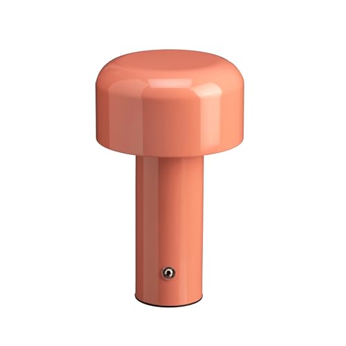 Luxus - Tischlampe Touch - Luna - Rosa - H30 x Ø16 - Terrassenlampe - Schreibtischlampe - LED - Wiederaufladbar - Dimmbar - Kabellos - Batteriebetrieben - Tischlampe für innen und außen