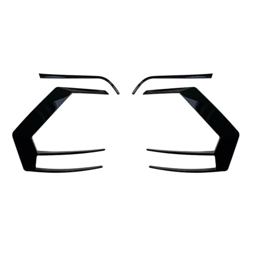 Minigonne laterali per auto per Golf 7 MK7 GTI R GTD R400 2012 2013 2014 2015 Paraurti posteriore Splitter Canard Spoiler Parti esterne per auto(Bright Black Upper)