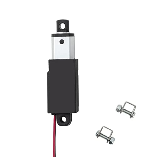 Jqdml Micro Linear Actuator Metal Gear 12V, Stroke 0.4 Inch, Pushing Force 21.6 Lbs Speed 0.4"/Sec, Weight: 0.1Lbs, For Cabinets Robotics Home Automation And Toys (0.4 Inch, 21.6 Lbs) #TOP10