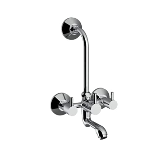 Suzec Wall Mixer Telephonic with Connecting Legs & Wall Flanges & Without L Bend