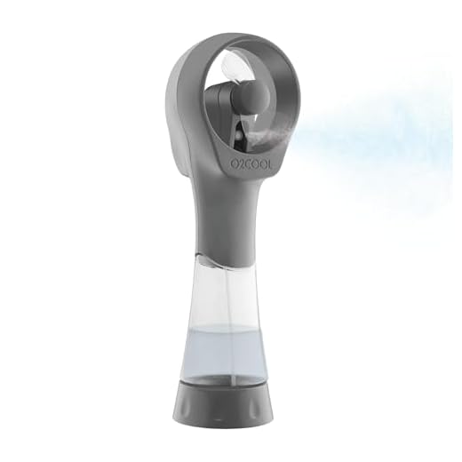 O2COOL Elite Water Misting Fan, Grey