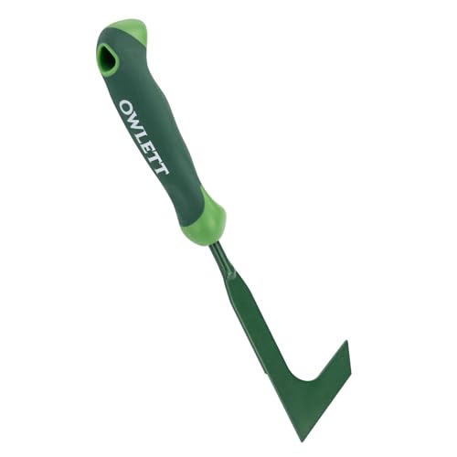 Owlett Crack Weeder, 11" L-Shaped Side-Walk Weed Puller with Ergonomic