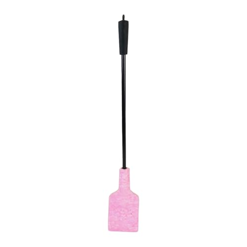 cladele Fantasy Pink 14.17 Inch Short Horse Whip, Premium Riding Crop Horse Whip for Equestrian Sports, Non-Slip PU Handle - Thumbnail 2