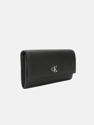 Image of Textured Black Pu Tri-Fold Wallet