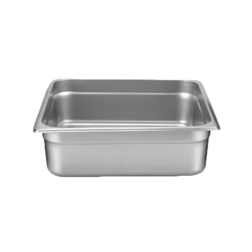 FSE STPA3234 Steam Table Pan, 2/3 Size, 4" deep, Anti-jam, 24 Gauge, 18/8 Stainless Steel, NSF (Made in China)