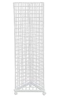 Algopix Similar Product 4 - White Triangle Wire Grid Tower with