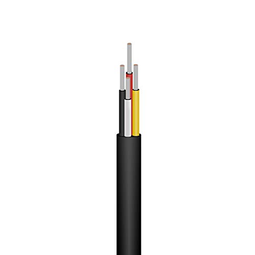 Striveday 18 AWG 4 conductor wire Power Cable Audio Cable Signal Line (Red & Black & yellow & white) 33ft UL certification