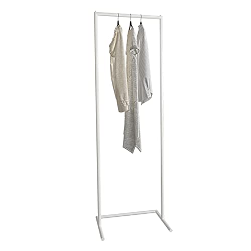 Porte-manteau en métal doré de 50x36x160 cm avec étagère de rangement