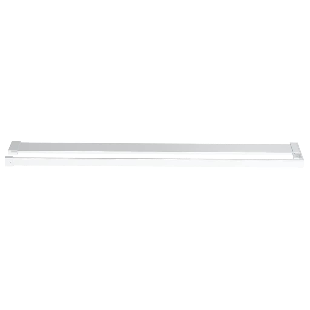 Mampara Ducha con Estante Vidrio ESG y Aluminio Cromo 90x195 cm, Mampara Bañera, Mampara Baño Ducha, Cabina De Ducha, Mampara Baño - 3185498
