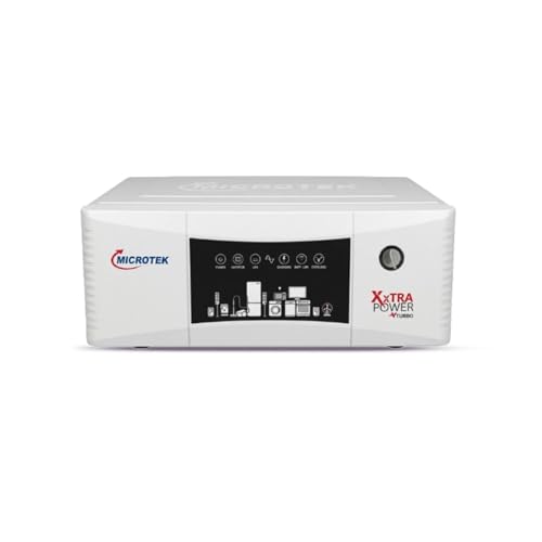 Microtek XXTRA Power VTURBO NEW 2100 24V SW Pure Sine Wave Inverter for Home,1650VA Power Backup, Supports 24V Dual Battery System, Ideal for Lights, Fans, TV, Router & Laptop, 230V Output view 1