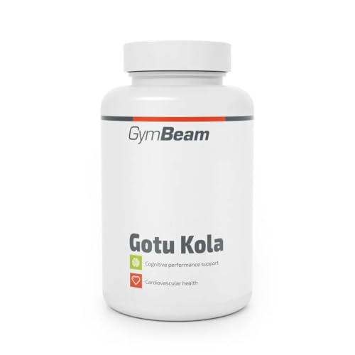 GymBeam Gotu Kola (Kapseln) - Centella Asiatica Extrakt 1000 mg pro Tagesdosis natürliches Nahrungsergänzungsmittel für Gedächtnis Konzentration Hautpflege Herz-Kreislaufgesundheit 90 caps