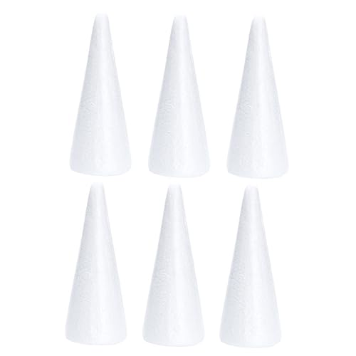 Housoutil 6 Piezas Cono De Espuma Hacer Kit Juego Sensorial Fiesta Conos Adornos De Cono Juguetes De Bricolaje Para Adorno De Cono De Bricolaje Dragón Poli
