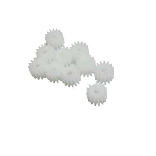 BELTXTROPHE 10pcs 0.5 Module 15 Teeth Plastic Spur Gear 8.4mm Diameter 5mm Thickness 152.5A Pinion 2.5mm Tight Fit Shaft Motor Gear Industry