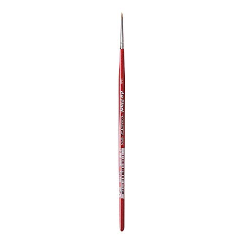 da Vinci Watercolor Series 5580 CosmoTop Spin Paint Brush, Round Synthetic with Red Handle