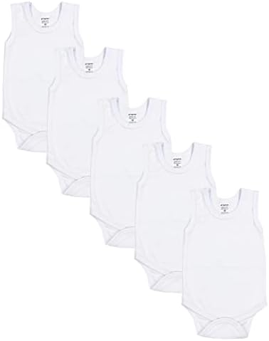 TupTam Baby Jungen Achselbody 5er Pack Baumwolle Unifarben Bequem