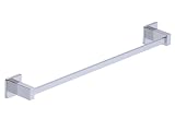 IMEX - Portasciugamani Bagno Senza Forare 40cm | Portasciugamani Adesivo per Parete, Lavabo o Mobile Bagno | Resistente a Umidità e Corrosione | Doppio Sistema di Fissaggio