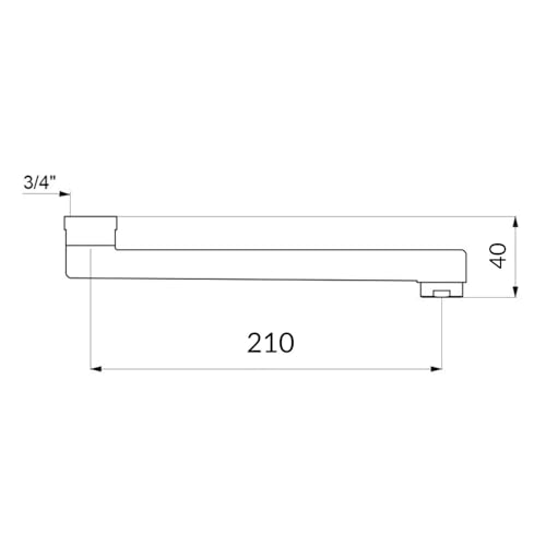 Ogomondo Miscelatore Rubinetto A Muro Per Lavello Cucina Erogazione Orientabile Cromato Lucido A Specchio Canna Regolabile - 6