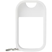 Touchland Protective Silicone Case with Keyring Compatible only with 1 FL OZ Touchland Hand Sanitizer Icy White