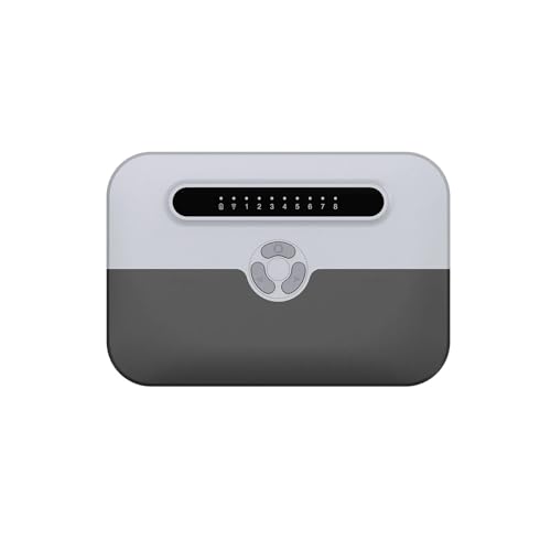 FLAGPVPAGT Controlador De Riego Inteligente WiFi 8 Vías, Aspersor Jardín, Control Sincronización Flores, Válvula Agua(US)