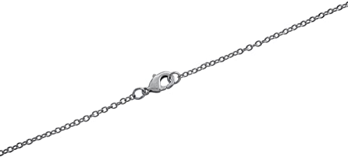 Image of Amazon Essentials Sterling Silver Pressed Flower Heart Pendant Necklace
