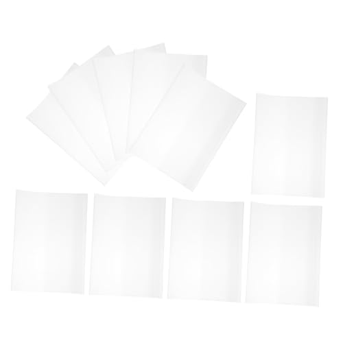 TOGEVAL 10 Piezas Protector Libros Transparente para Cubiertas Blandas Fundas Resistentes para Libros Cubiertas Protectoras Reutilizables para Escolares y Biblioteca