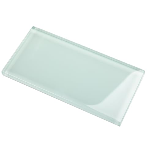 Lovdeco Peel and Stick Glass Subway Tile, 3 x 6 Inch, 5 Sq Ft, Black Glass for Bathroom Kitchen Backsplash Wall, 40-Pack by Lovdeco - Used condition - US$31.67