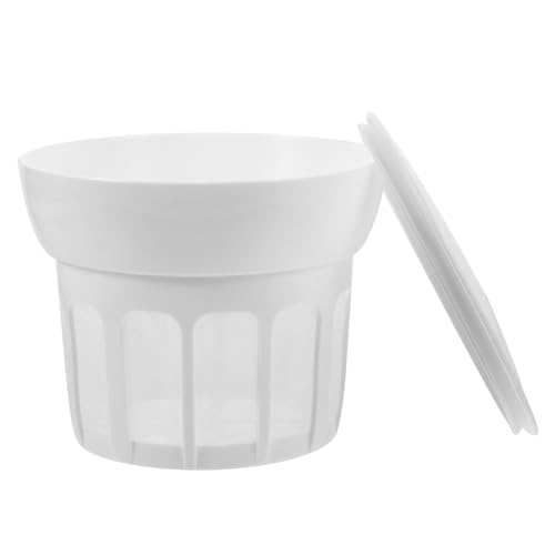 DOITOOL Reusable Yogurt Strainer with Fine Mesh and Lid Washable Whey Separator for Homemade Greek Yogurt for Juice Smoothies and Cheese Convenient Dairy Products Sieve Tool