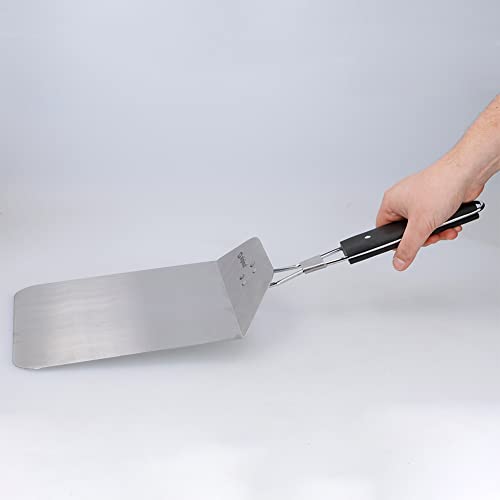 BAKAJI Pala per Pizza con Manico Pieghevole