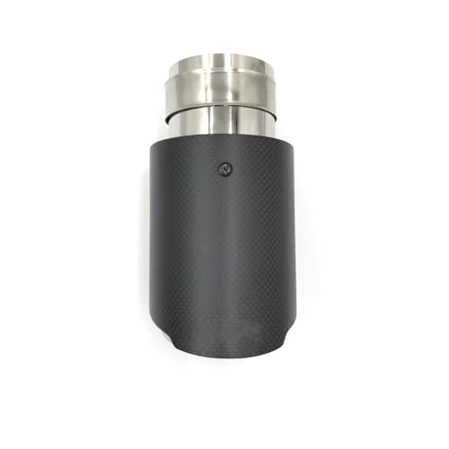 Embellecedor de escape en carbono mate arenado y acero inoxidable premium